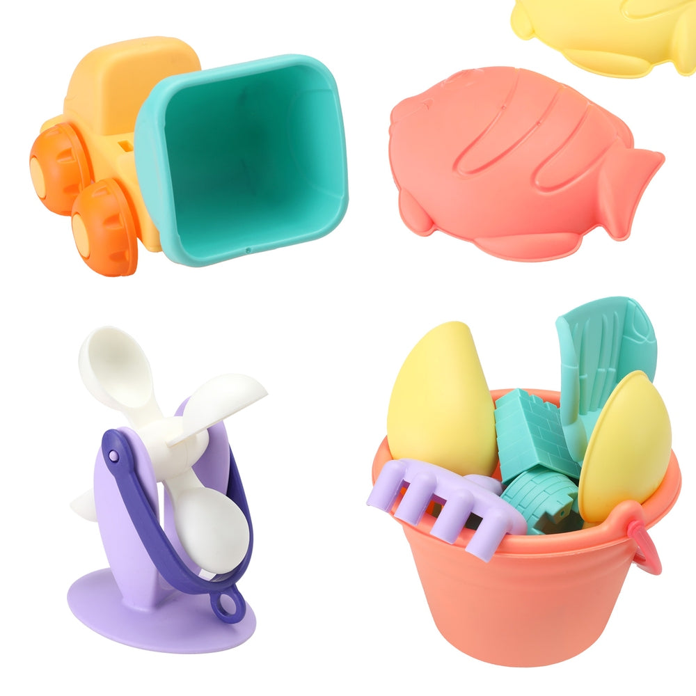 Keezi Kids Water Table Tool Kit Sand Truck Windmill Bucket Shovel Sandpit Toys-3