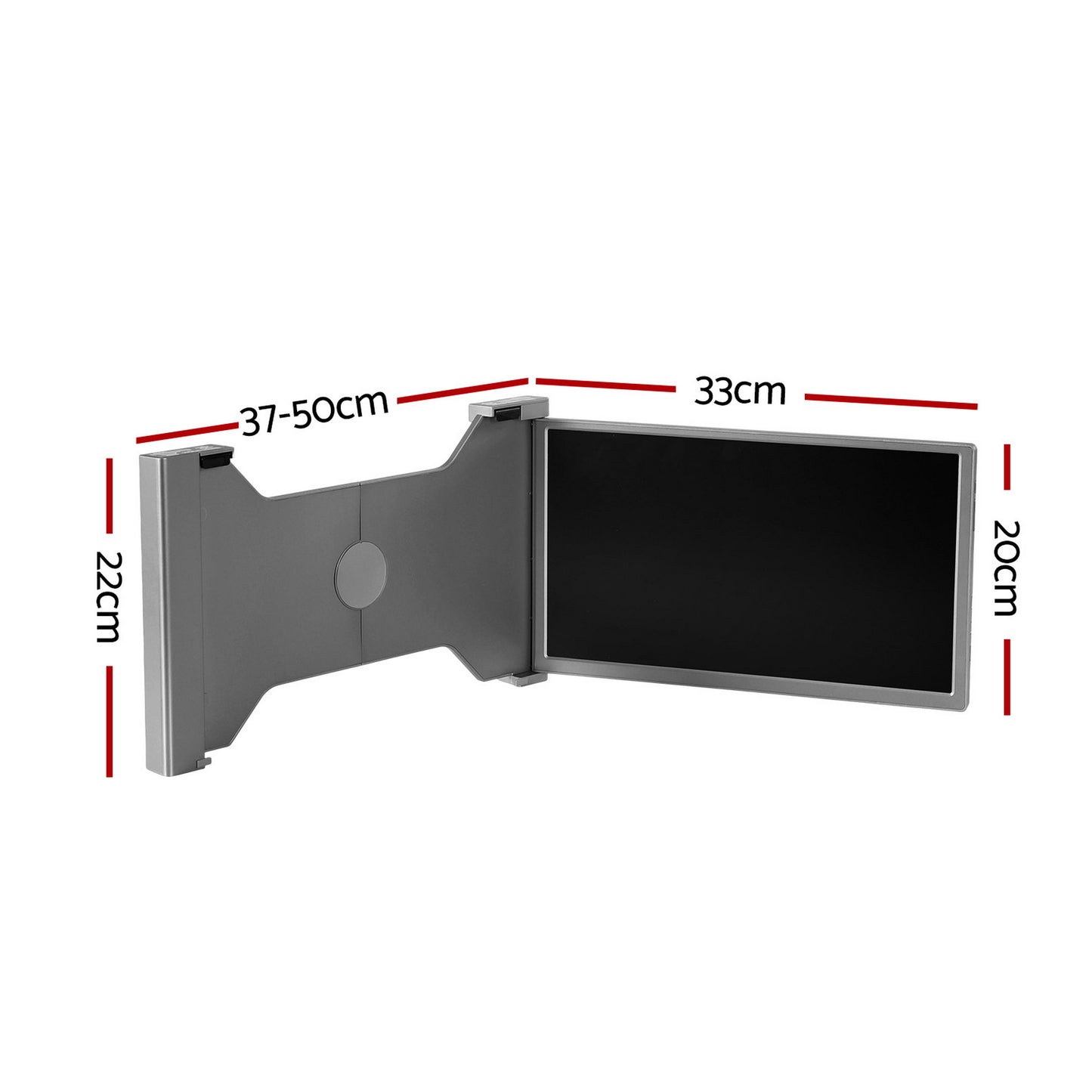 Devanti Portable Monitor Laptop Screen Extender Dual Display 1080P IPS USB C