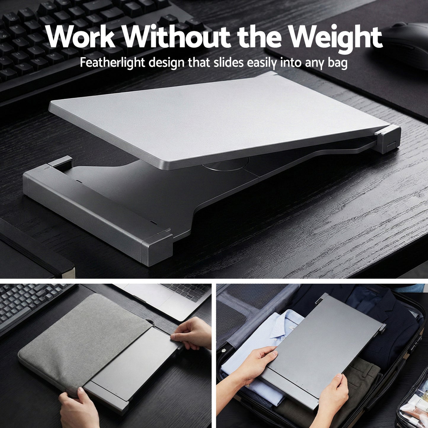 Devanti Portable Monitor Laptop Screen Extender Dual Display 1080P IPS USB C