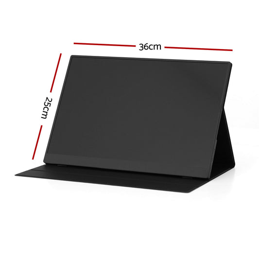 Devanti 15.6 Inch Portable Monitor FHD 1080P IPS USB-C HDMI Gaming Laptop Screen