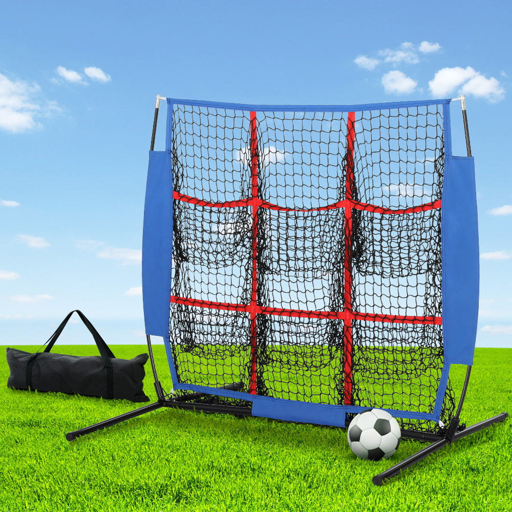 Everfit Soccer Net Baseball Pitching Football Goal Training Aid 9 Target Zone-6