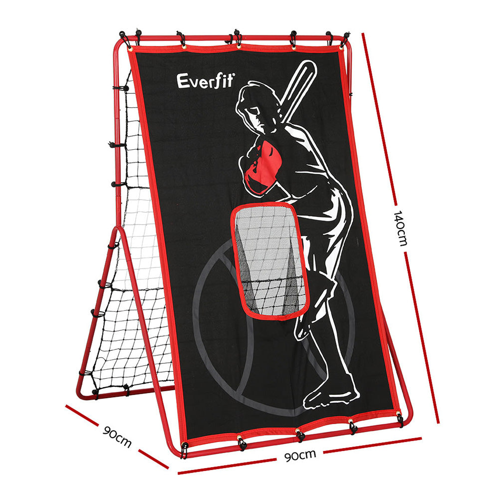 Everfit Baseball Net Rebound Pitching Kit Target Hitter 2 in 1 Training Aid-1