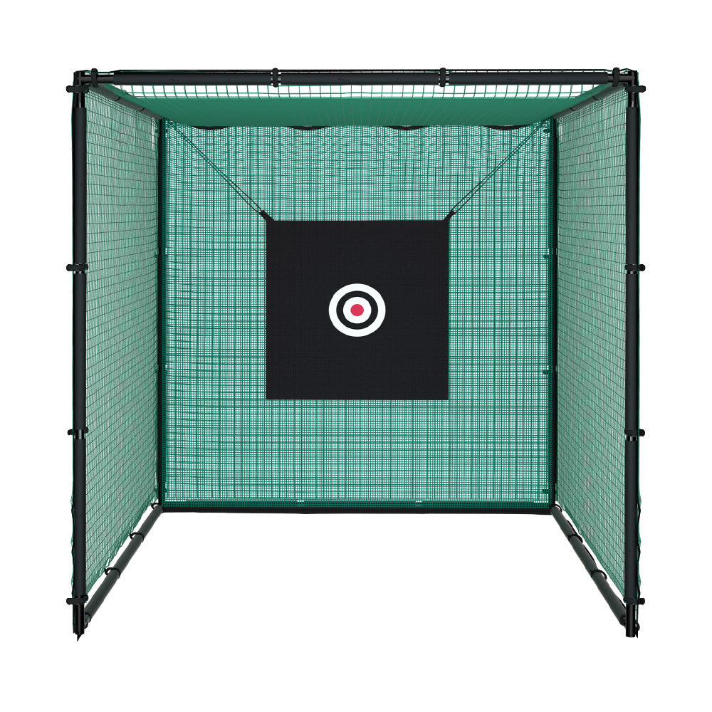 Everfit 3m Golf Practice Net Hitting Cage with Steel Frame Baseball Training-2