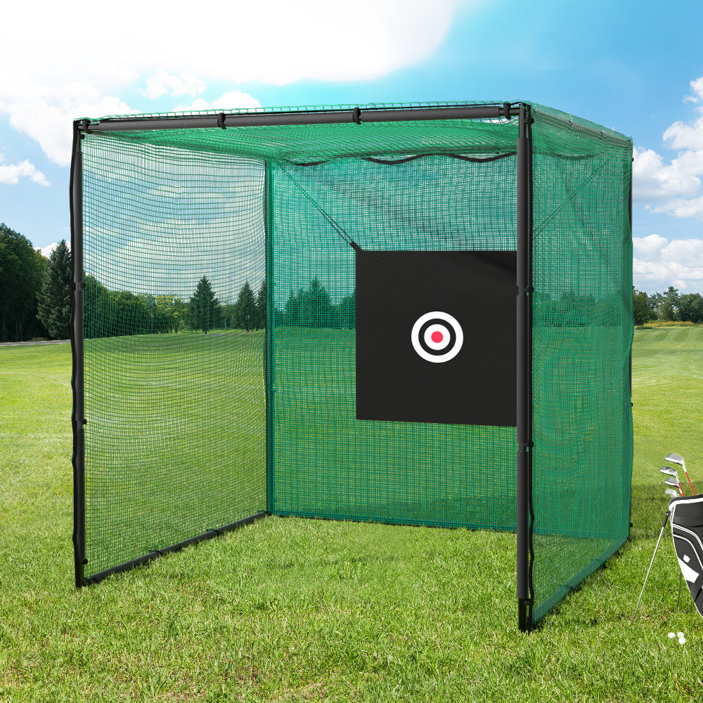 Everfit 3m Golf Practice Net Hitting Cage with Steel Frame Baseball Training-7