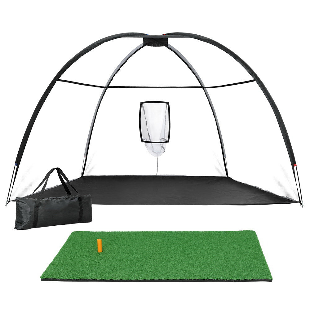 Everfit 3M Golf Practice Net Portable Training Aid Driving Target Tent Black main image 0