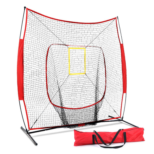 Everfit 7ft Baseball Net Pitching Kit with Stand Softball Training Aid Sports-0