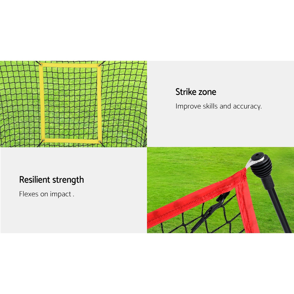 Everfit 7ft Baseball Net Pitching Kit with Stand Softball Training Aid Sports-3