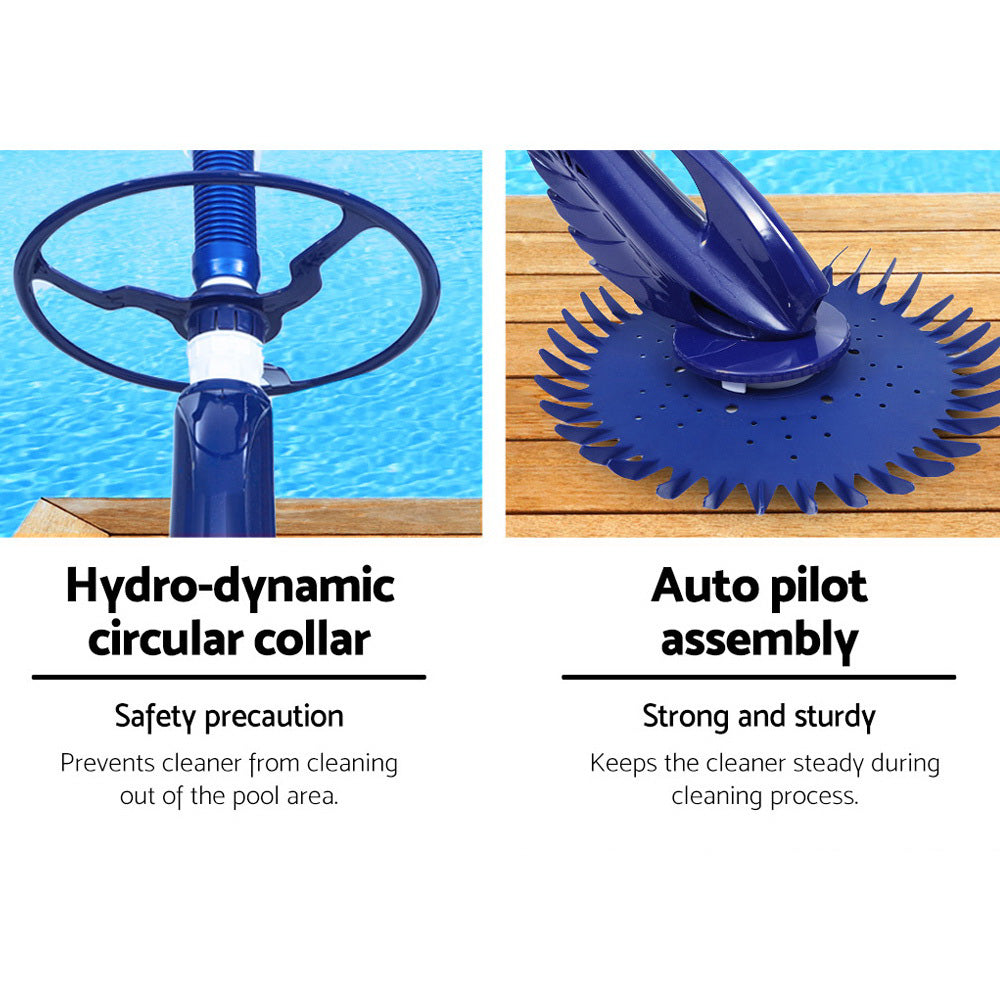 Aquabuddy Pool Cleaner Automatic Swimming Floor Climb Wall Vacuum 10M Hose-4