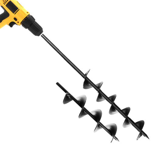 Giantz Power Garden Spiral Auger Hole Digger Earth Drill Bit Φ75x300 & 600mm-0