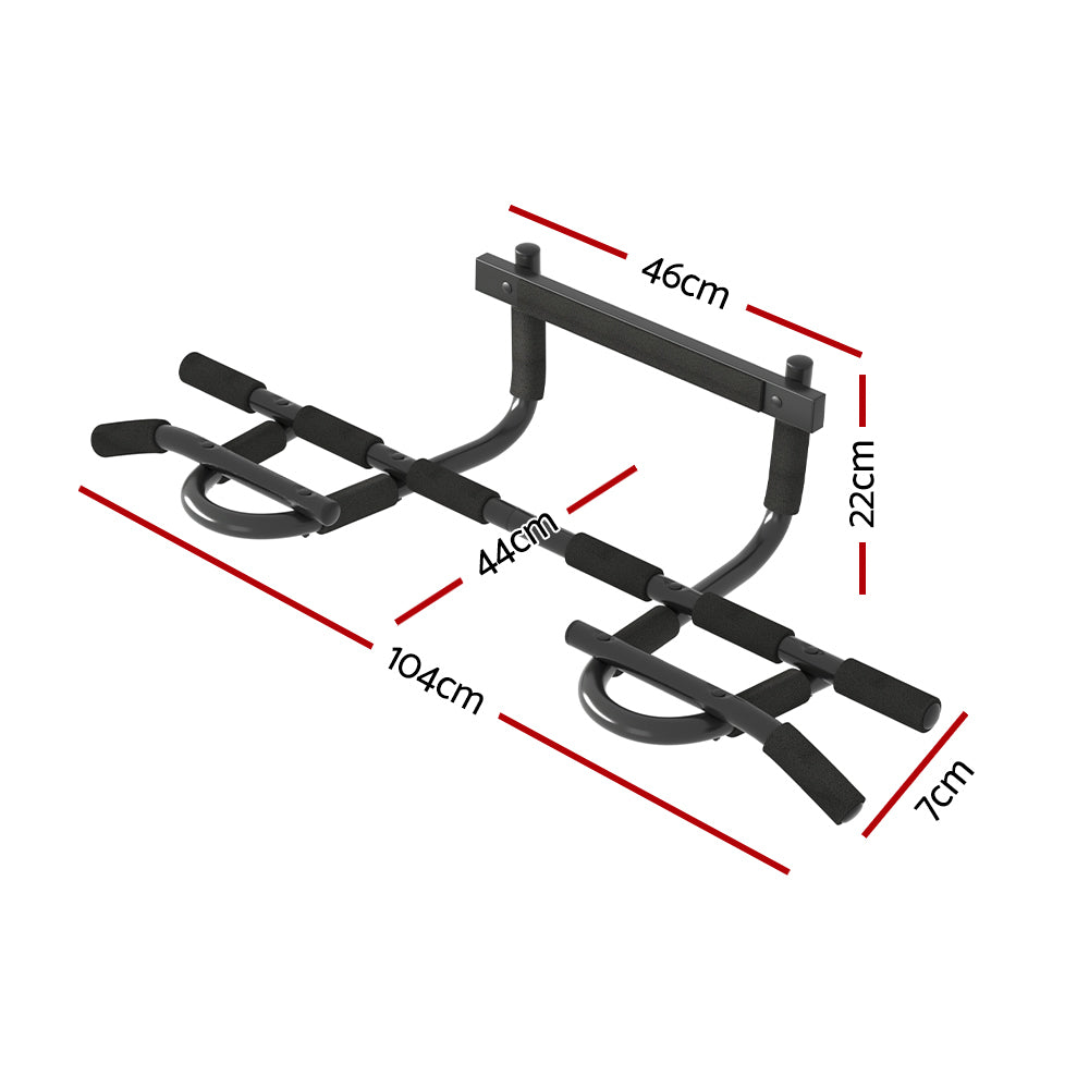 Everfit Pull Up Bar 104CM Doorway Chin Up Horizontal Bar Gym-1