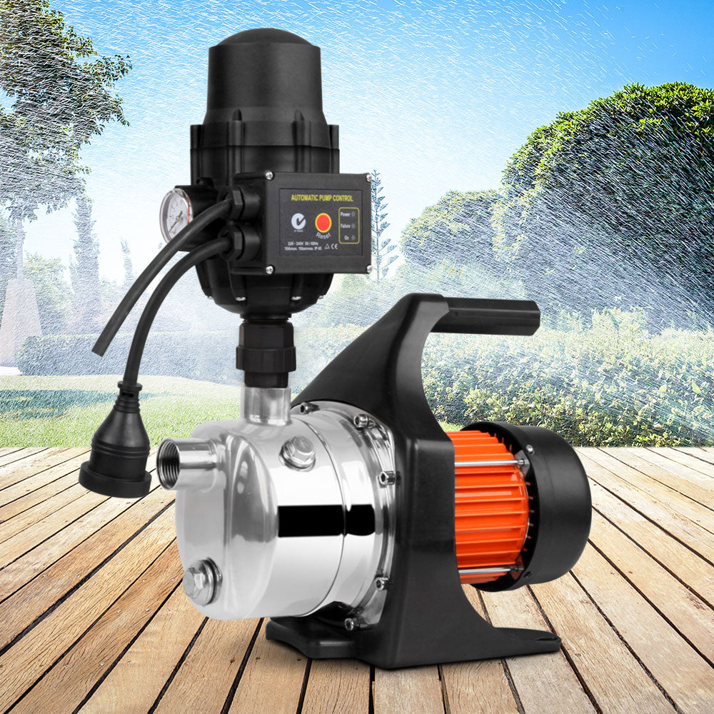 Giantz Garden Water Pump High Pressure 800W Tank Rain Farm Irrigation House Black-7