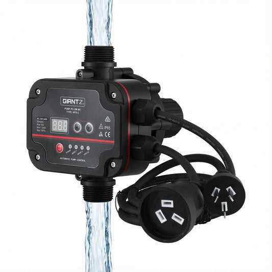 GIANTZ Digital Water Pump Controller 16A 1.5kW Max High Power Pressure Switch Adjustable 10Bar IP65-0