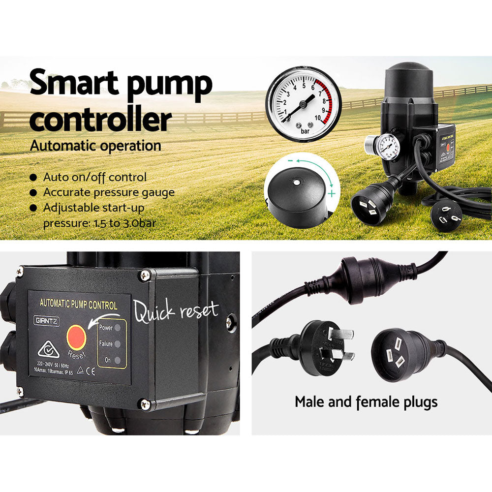Giantz Auto Peripheral Pump Clean Water Garden Farm Rain Tank Irrigation QB60-5