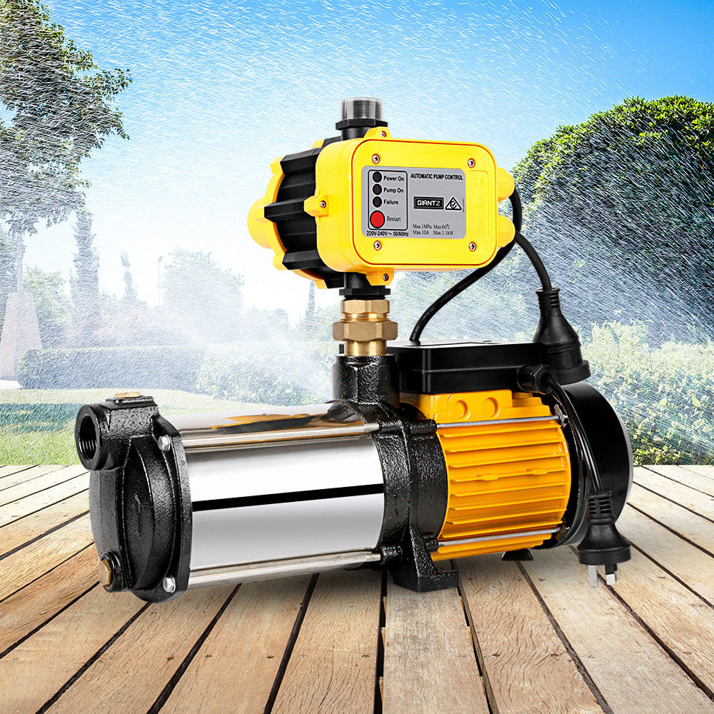 Giantz Garden Water Pump High Pressure 2500W Multi Stage Tank Rain Irrigation Yellow-7