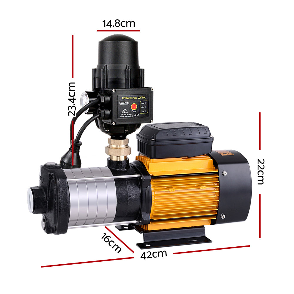 Giantz Garden Water Pump High Pressure 2500W Multi Stage Tank Rain Irrigation Black-1