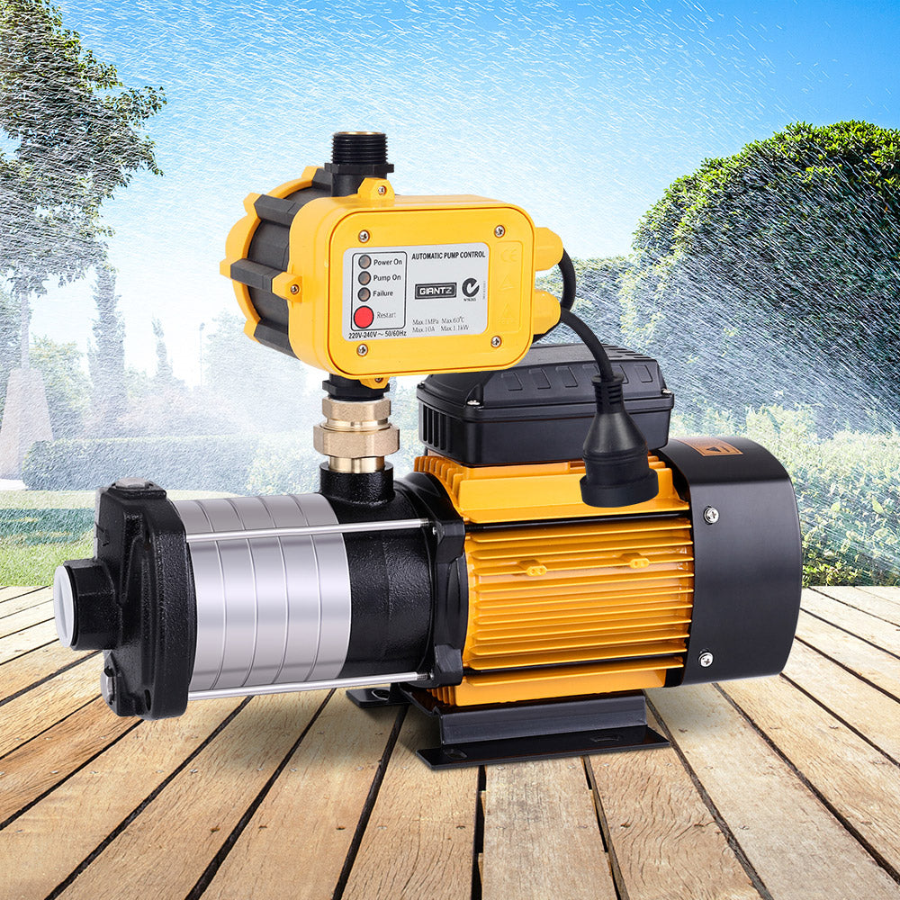 Giantz Garden Water Pump High Pressure 2500W Multi Stage Tank Rain Irrigation Yellow-7