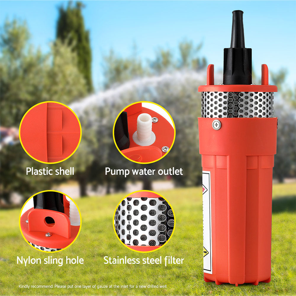 Giantz Submersible Solar Water Pump 24V 70M Head Deep Well Bore Self-priming-4