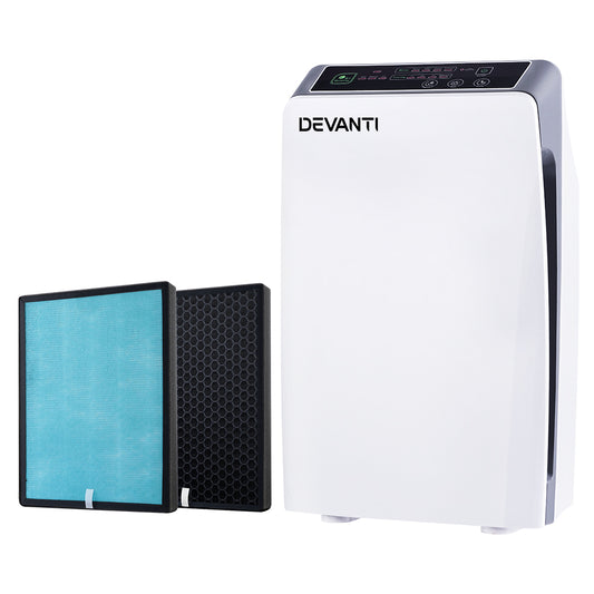 Devanti Air Purifier 4 Stage HEPA w/Replacement Filter-0