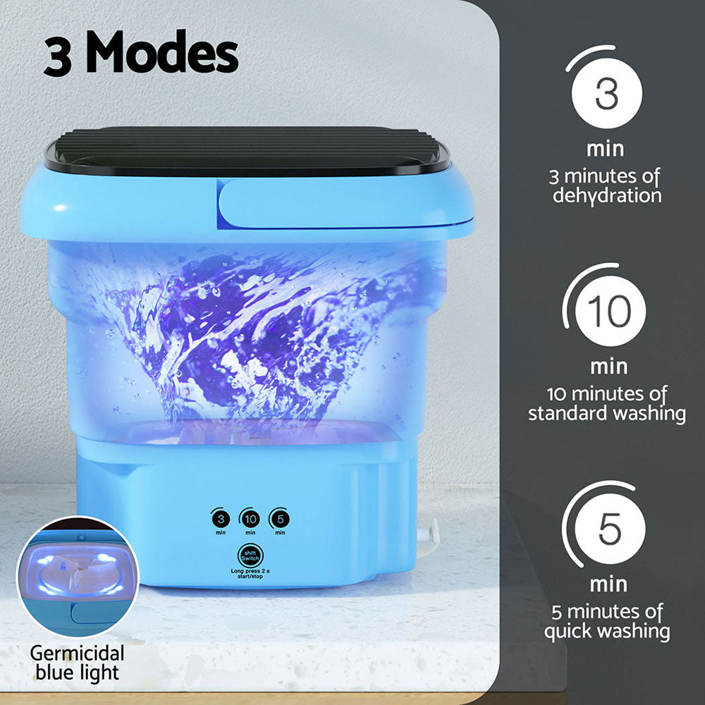 Devanti Portable Washing Machine 4.5L Blue-3