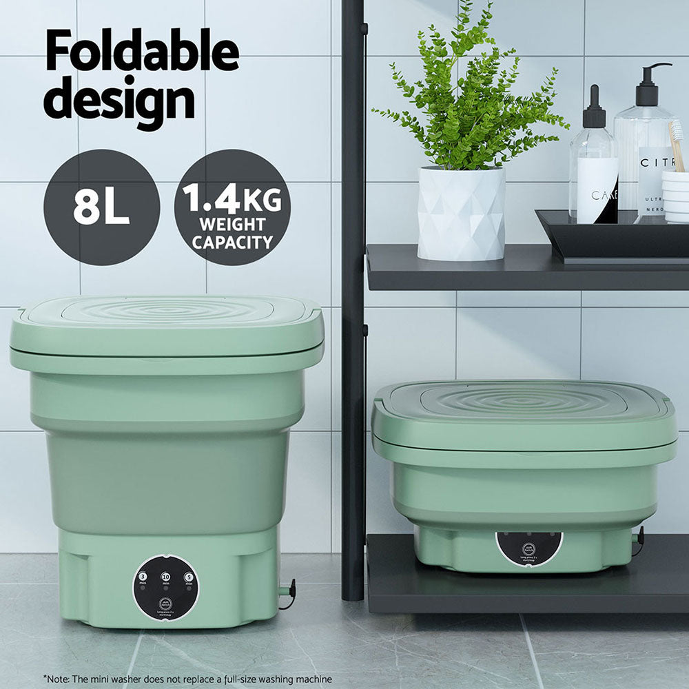 Devanti Portable Washing Machine 8L Green-4