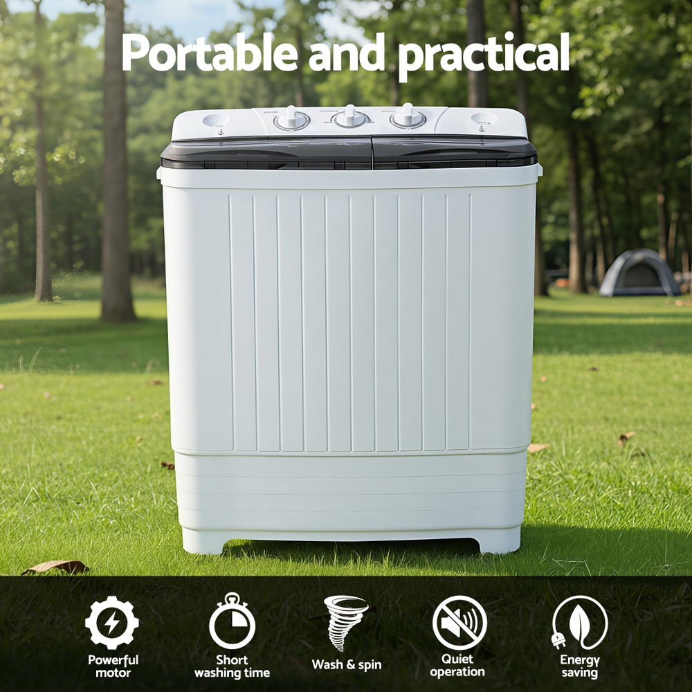 Devanti Portable Washing Machine Twin Tub 4.5KG-3