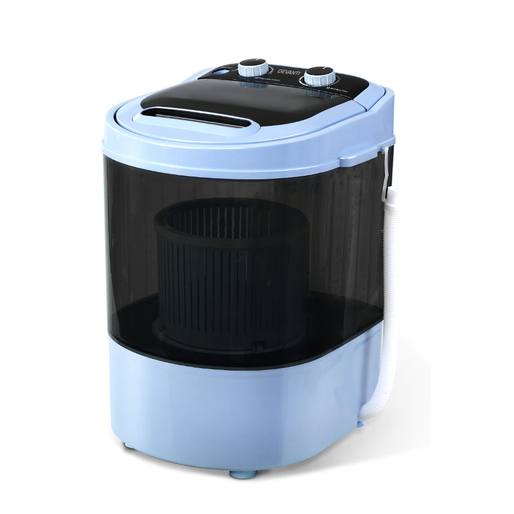 Devanti Portable Washing Machine 3KG Black-0