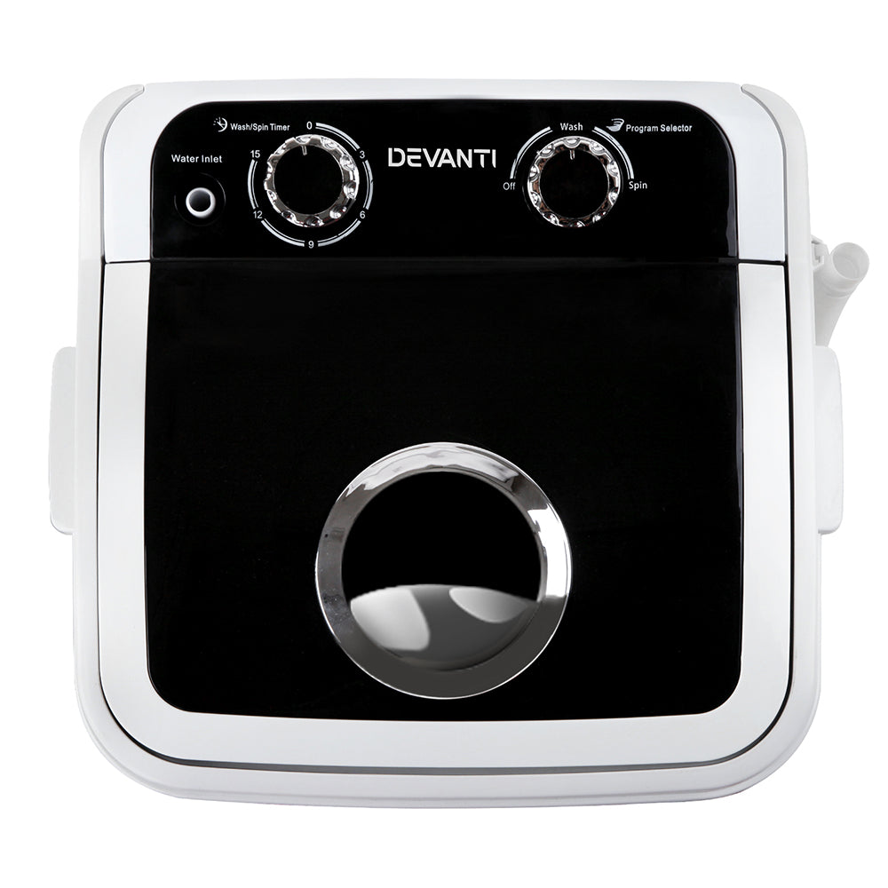 Devanti Portable Washing Machine 4.6KG Black-5