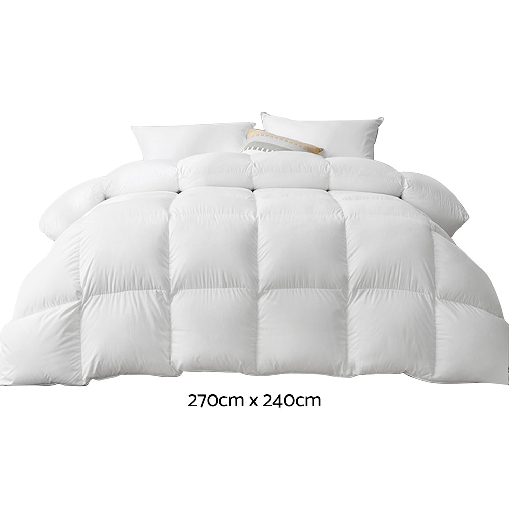 Giselle Bedding 700GSM Duck Down Feather Quilt Super King-1