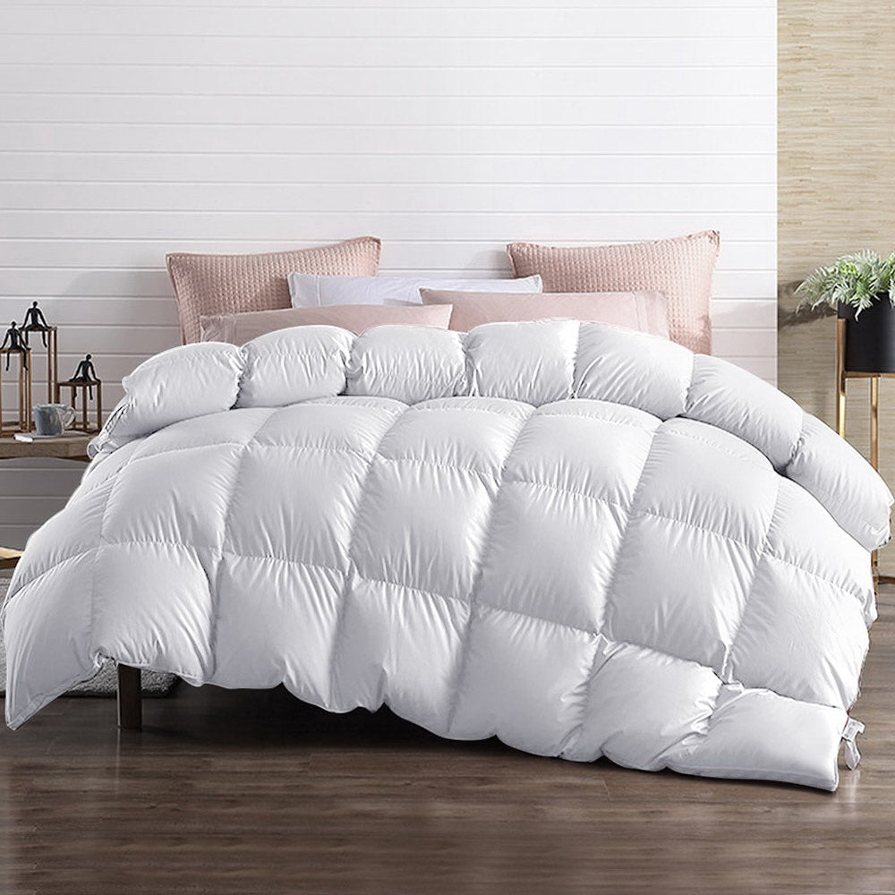 Giselle Bedding 700GSM Goose Down Feather Quilt King-7