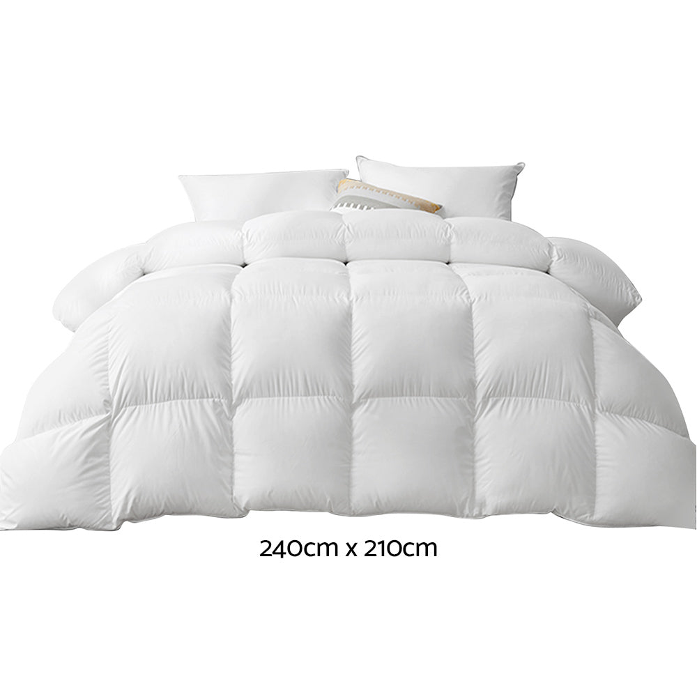 Giselle Bedding 800GSM Goose Down Feather Quilt King-1