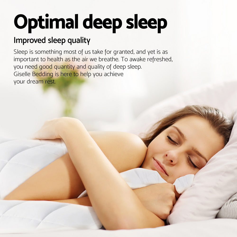 Giselle Bedding 800GSM Goose Down Feather Quilt Winter Blanket Duvet Comforter Single-2