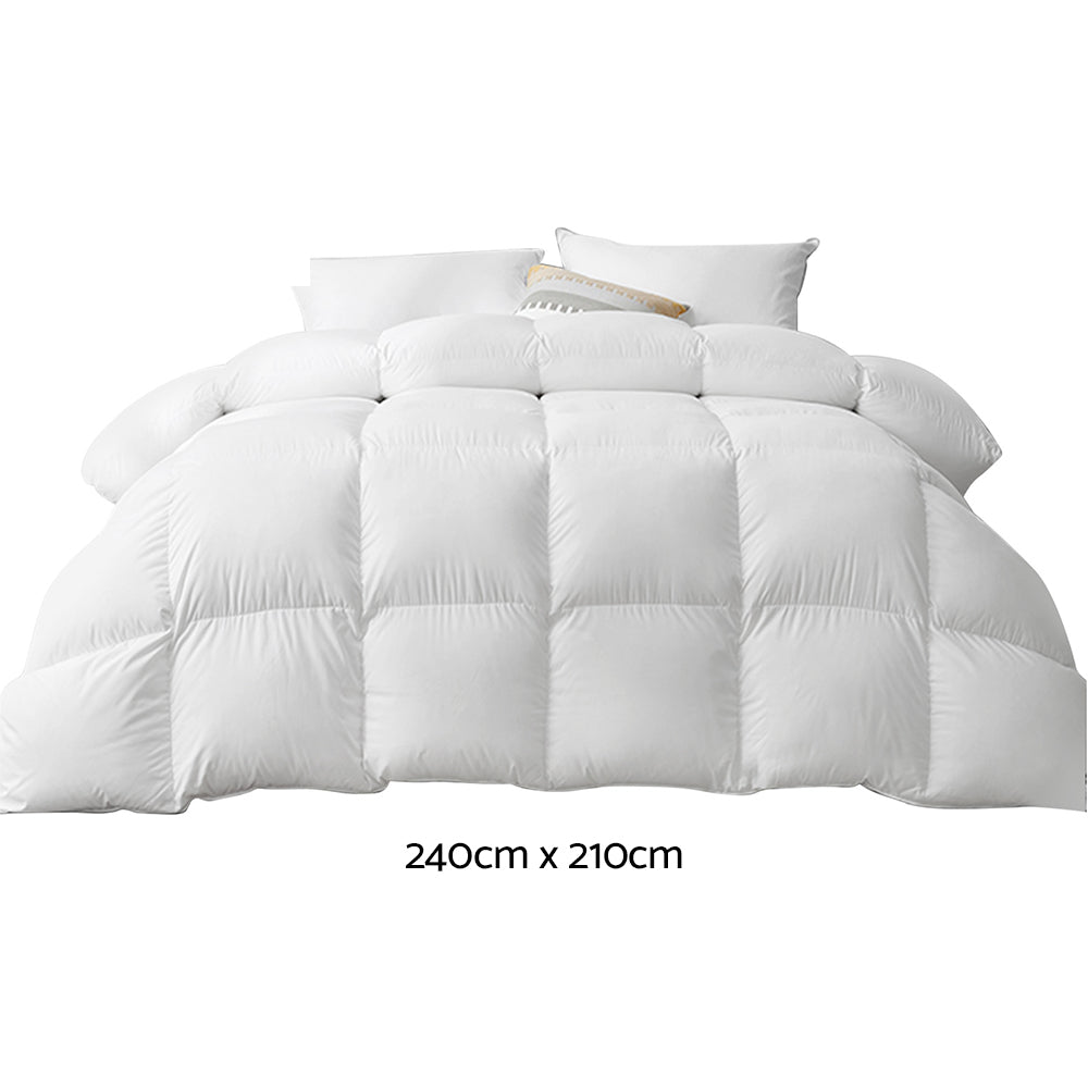 Giselle Bedding 500GSM Goose Down Feather Quilt King-1