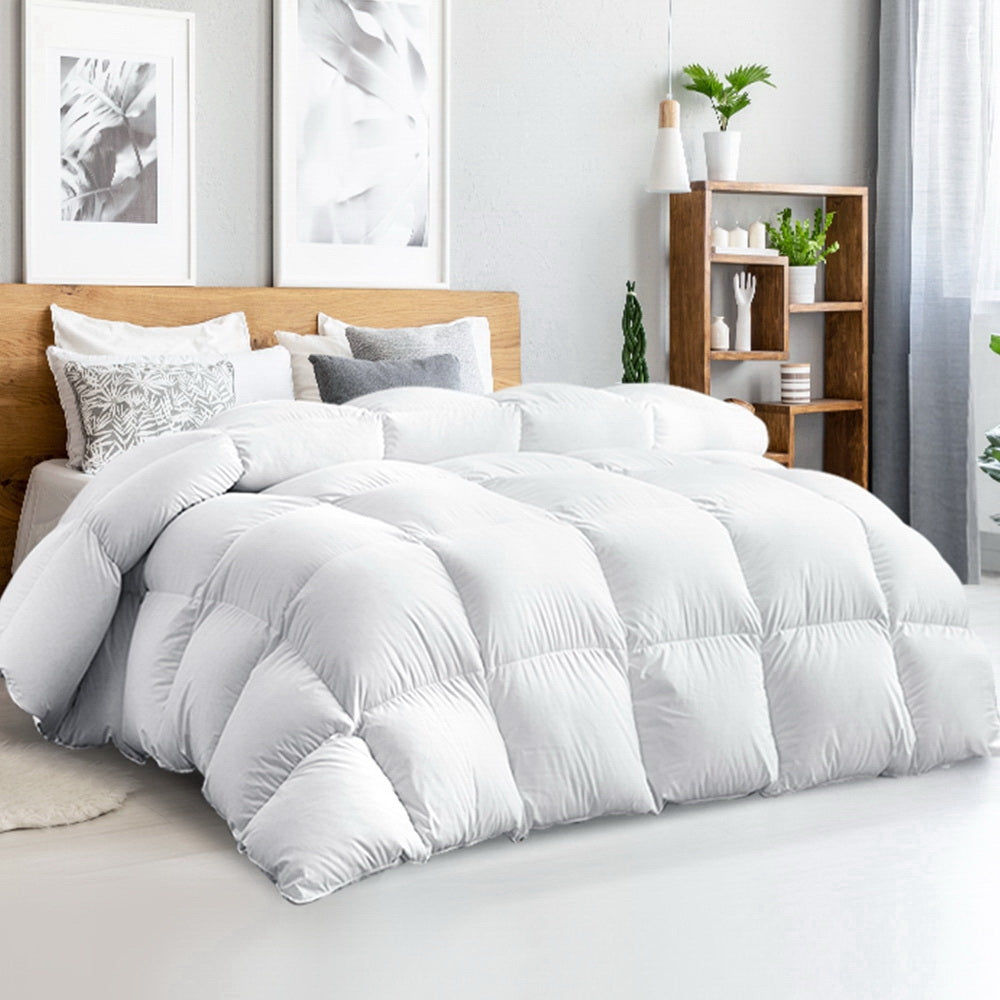 Giselle Bedding 500GSM Goose Down Feather Quilt Super King-7