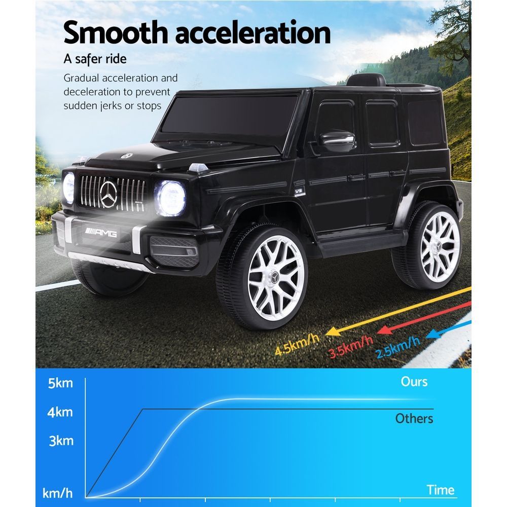 Kids Electric Ride On Car Mercedes-Benz Licensed AMG G63 Toy Cars 12V Black-9