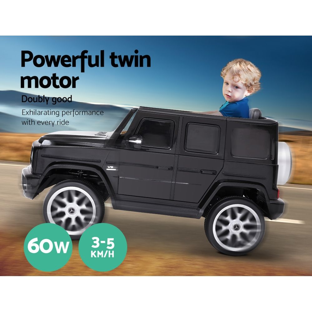 Kids Electric Ride On Car Mercedes-Benz Licensed AMG G63 Toy Cars 12V Black-2