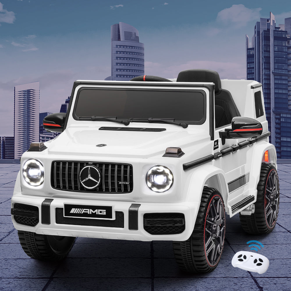 Kids Electric Ride On Car Mercedes-Benz Licensed AMG G63 Toy Cars Remote White-7