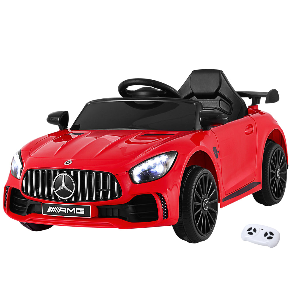 Kids Electric Ride On Car Mercedes-Benz AMG GTR Licensed Toy Cars Remote Red-0