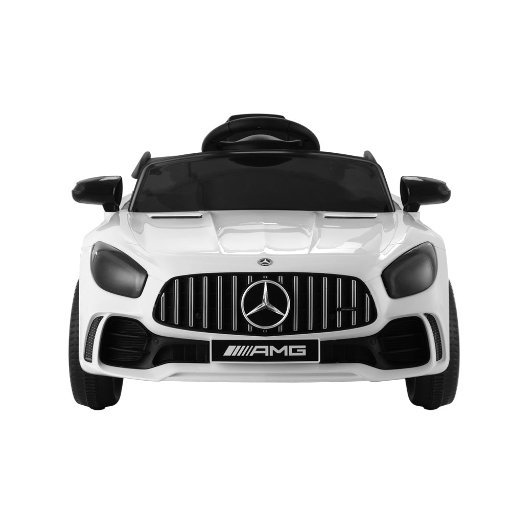 Kids Electric Ride On Car Mercedes-Benz AMG GTR Licensed Toy Cars Remote White-3