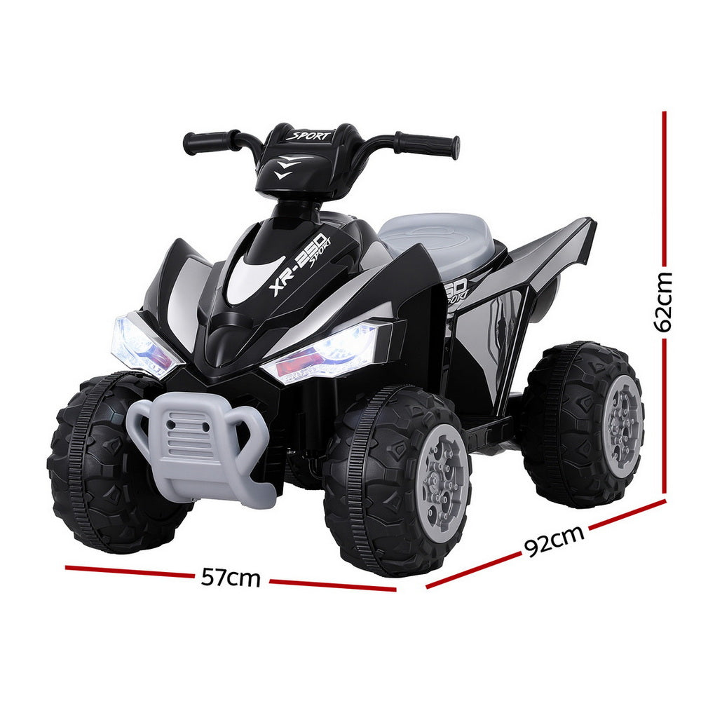 Rigo Kids Ride On Car ATV Quad Motorbike Electric Outdoor Toys 12V Black-2