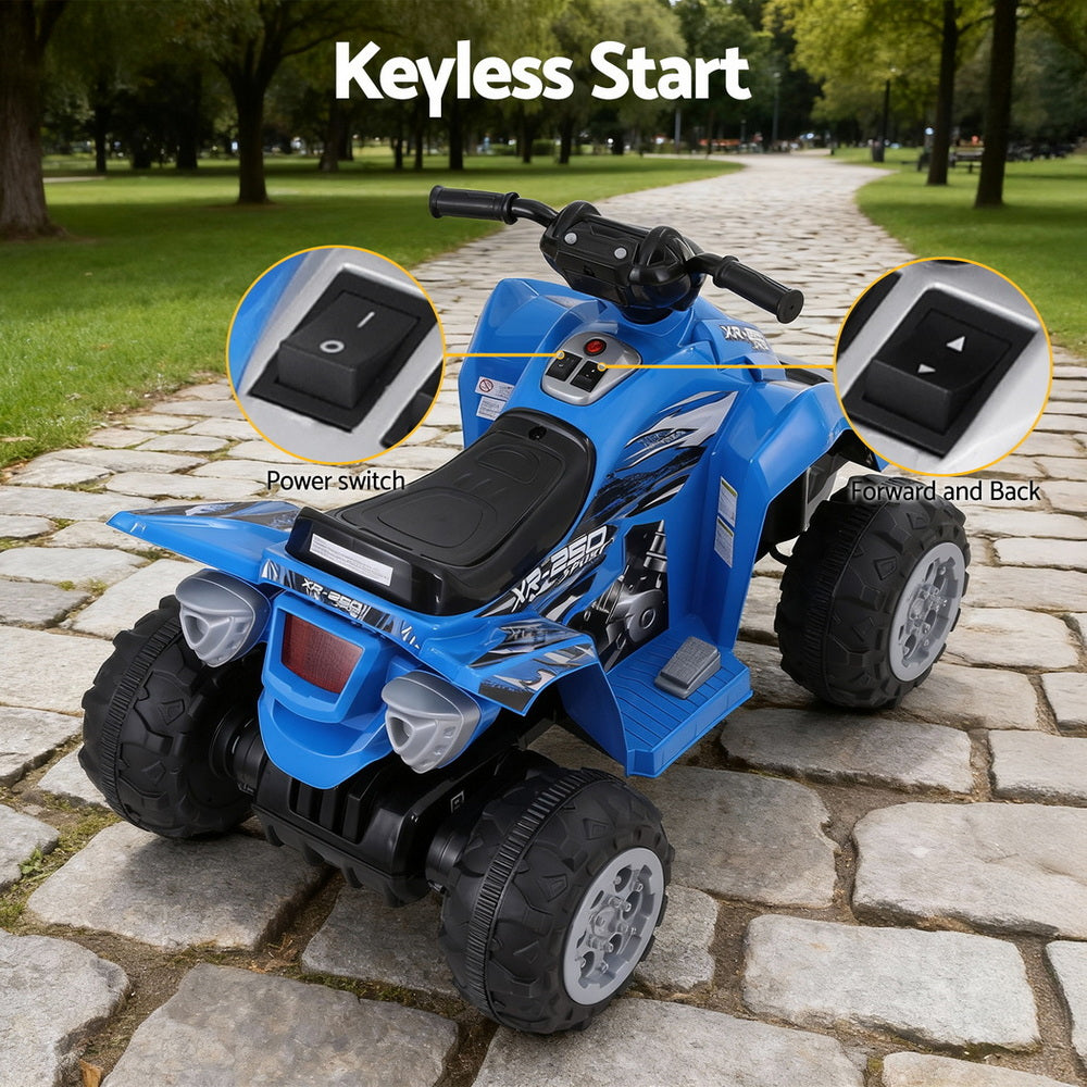 Rigo Kids Ride On Car ATV Quad Motorbike Electric Outdoor Toys 12V Blue-5