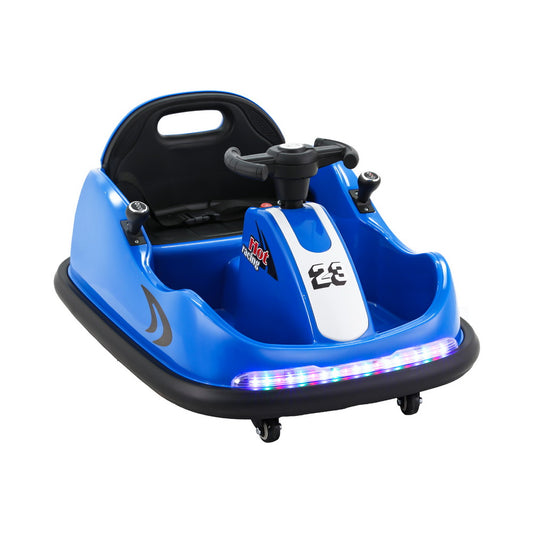 Rigo Kids Ride On Car Bumper Kart 6V Electric Toys Cars Remote Control Blue-0