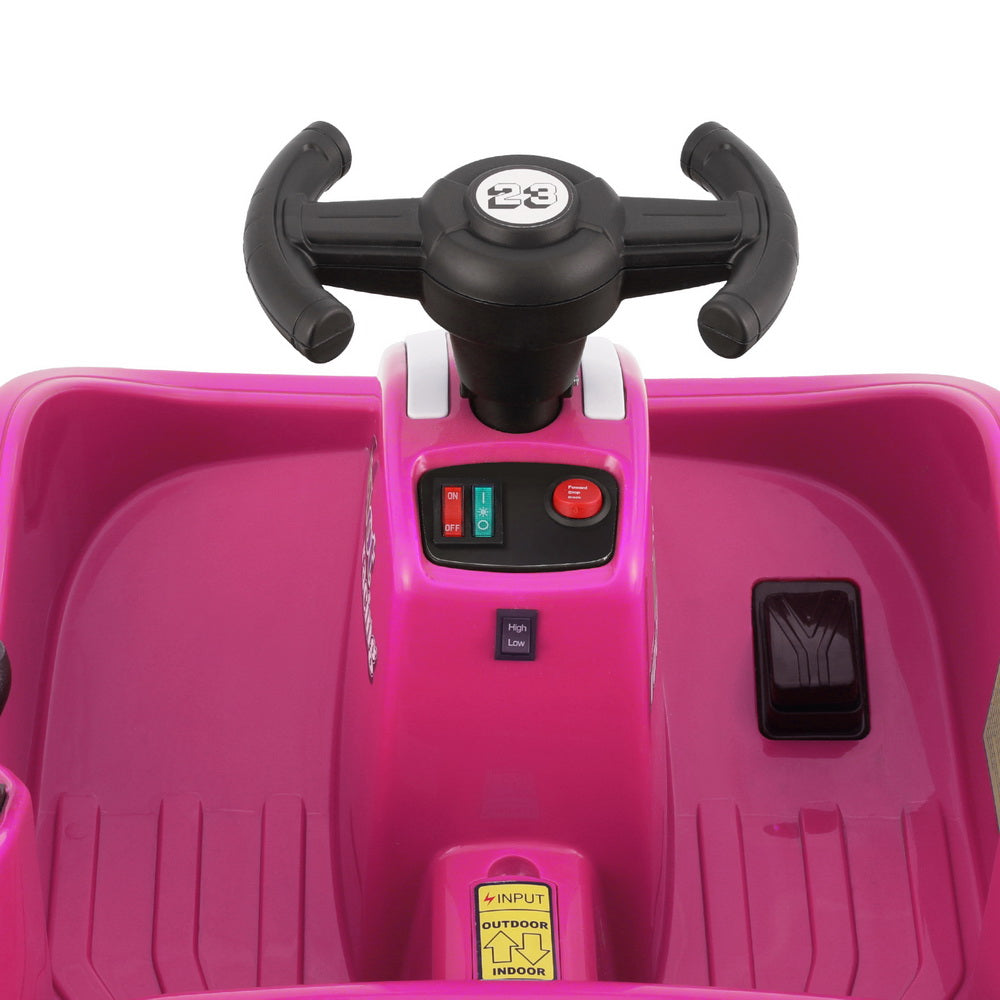 Rigo Kids Ride On Car Bumper Kart 6V Electric Toys Cars Remote Control Pink-2
