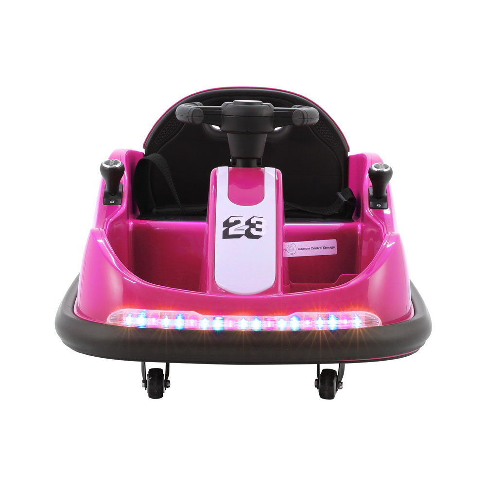 Rigo Kids Ride On Car Bumper Kart 6V Electric Toys Cars Remote Control Pink-5
