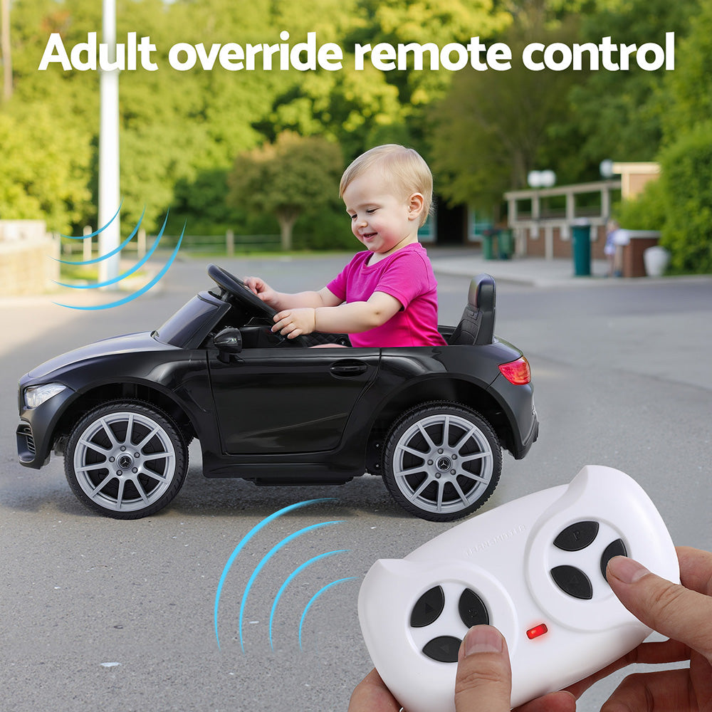 Kids Electric Ride On Car Licensed Outdoor Toys Cars Music Remote Black-5