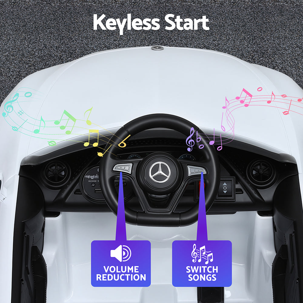 Kids Electric Ride On Car Licensed Outdoor Toys Cars Music Remote White-5