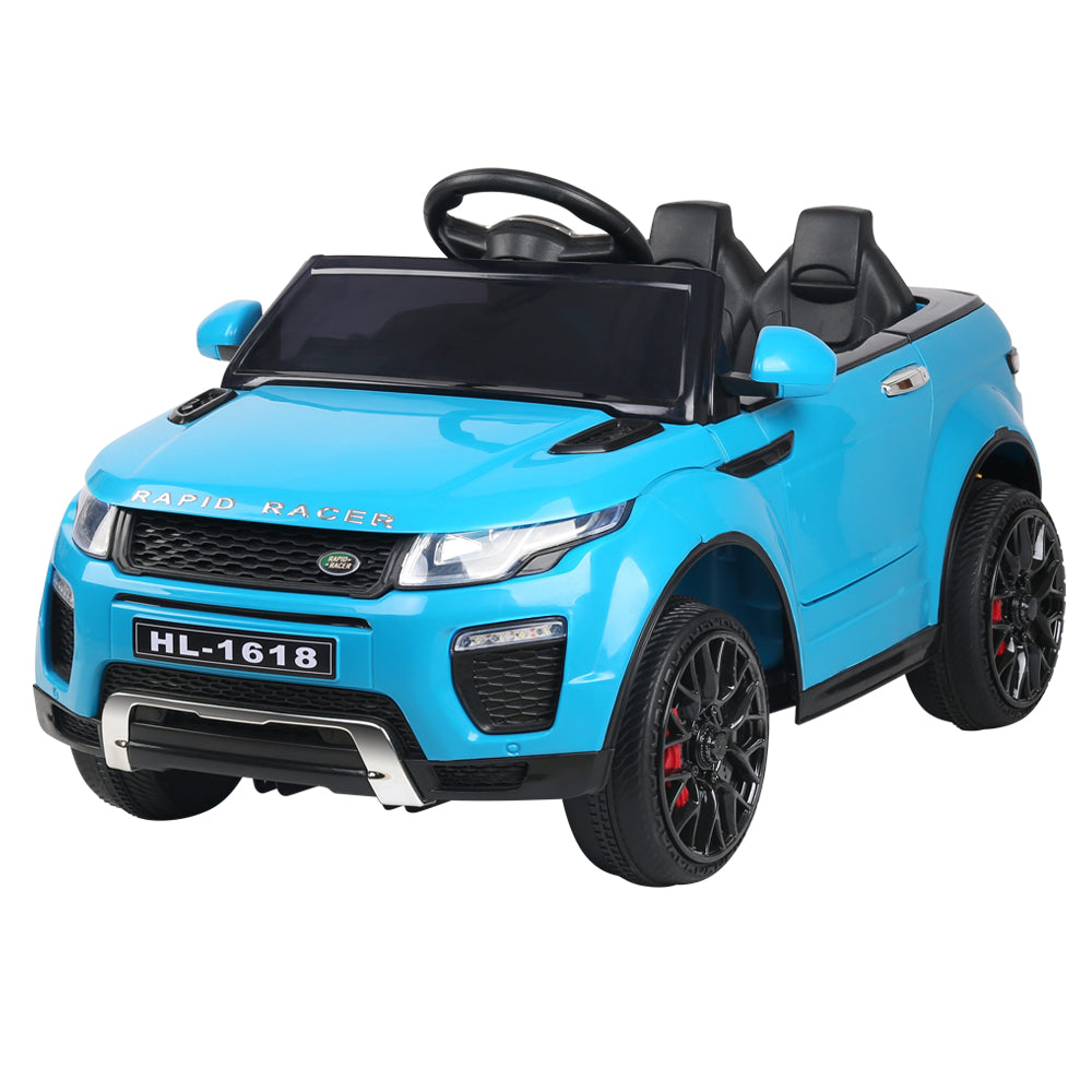 Rigo Kids Electric Ride On Car SUV Range Rover-inspired Toy Cars Remote 12V Blue-0