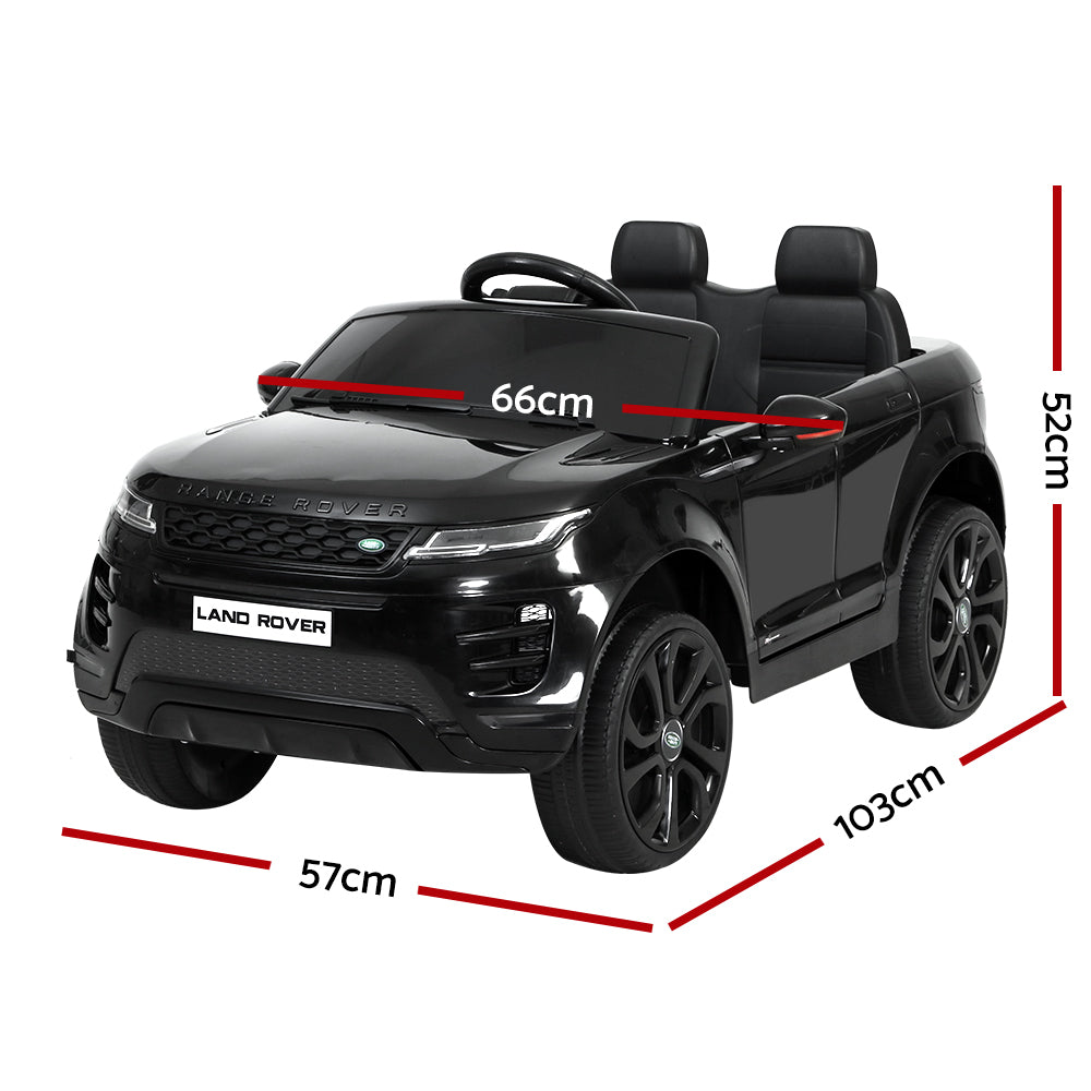 Kids Electric Ride On Car Land Rover Licensed Toy Cars Remote 12V Battery Black-1