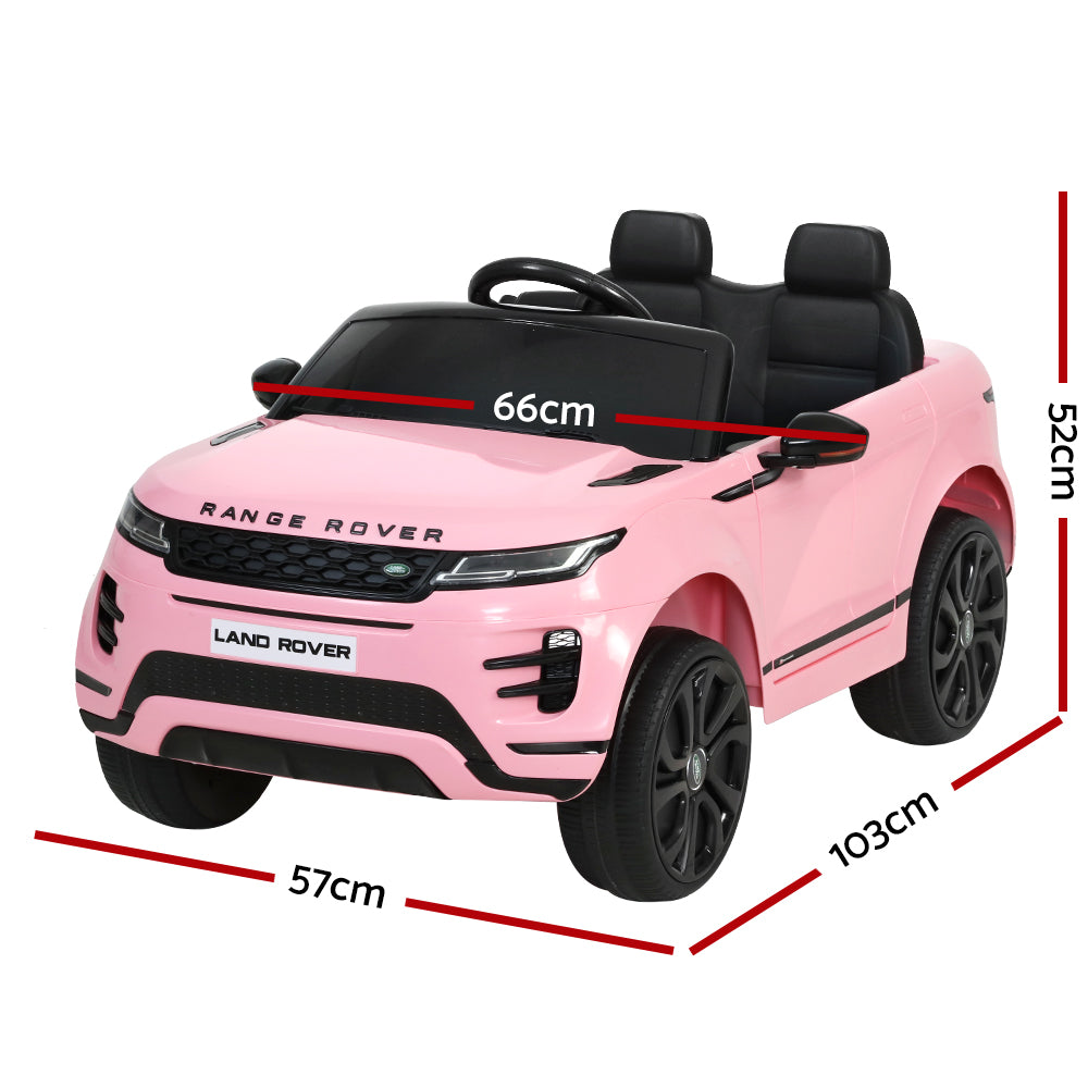 Kids Electric Ride On Car Land Rover Licensed Toy Cars Remote 12V Battery Pink-1