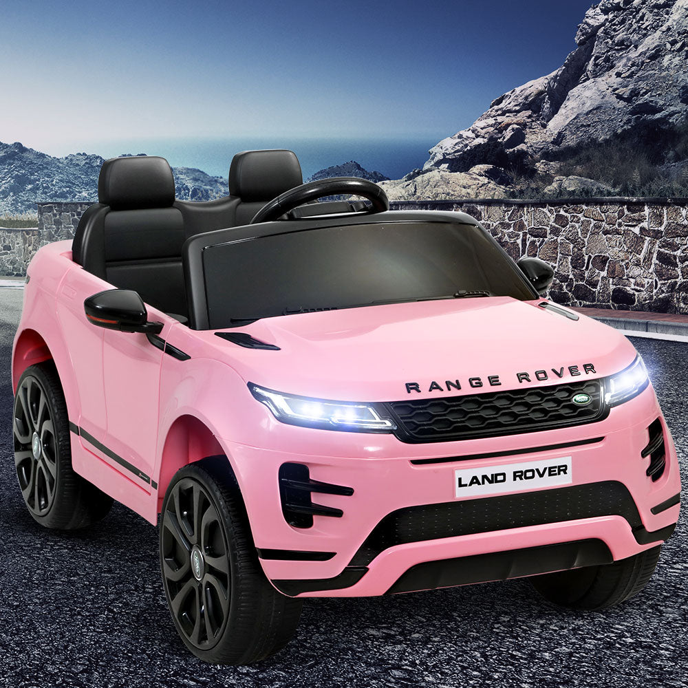 Kids Electric Ride On Car Land Rover Licensed Toy Cars Remote 12V Battery Pink-7