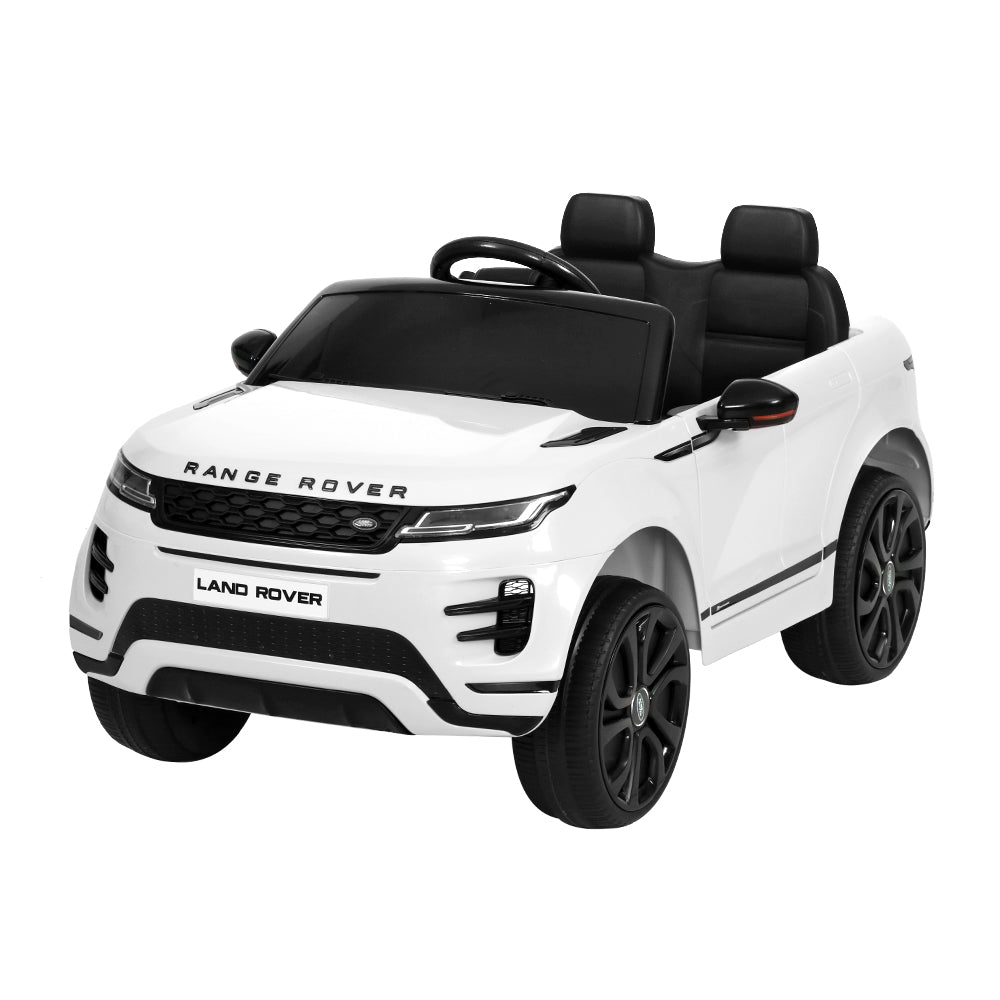 Kids Electric Ride On Car Land Rover Licensed Toy Cars Remote 12V Battery White-0